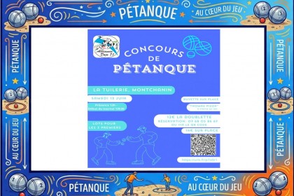 CONCOURS DE PÉTANQUE – 1ère ÉDITION