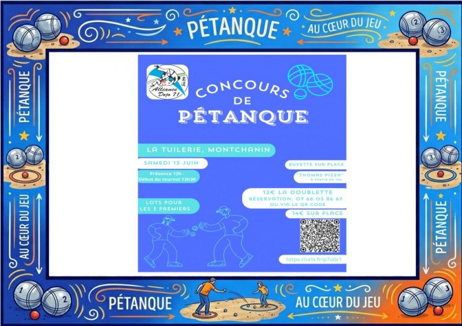 Image de l'actu 'CONCOURS DE PÉTANQUE – 1ère ÉDITION'