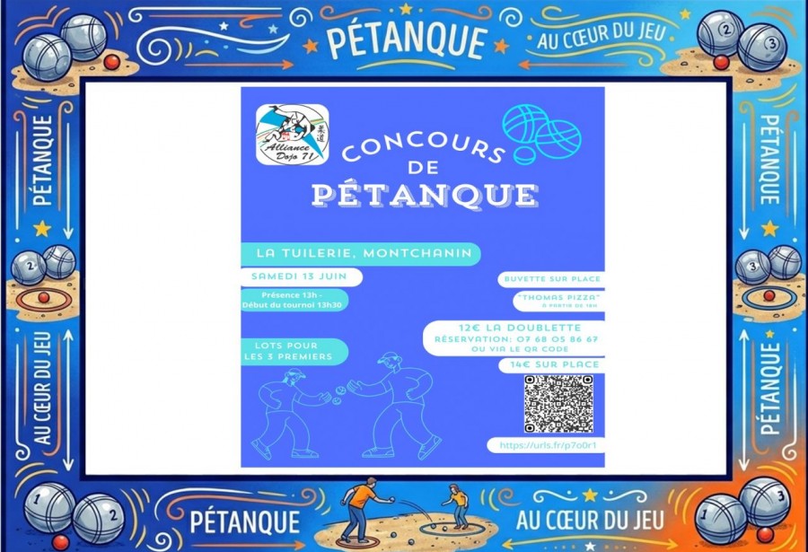 CONCOURS DE PÉTANQUE – 1ère ÉDITION