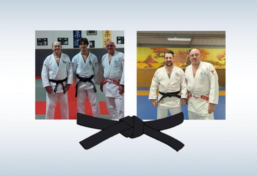 MIKE ET JOSEPH, CEINTURES NOIRES 1ER DAN